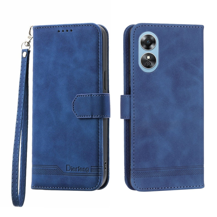 Dierfeng Dream Line Leather Phone Case, For Realme 10 4G, For OPPO Reno7 5G, For OPPO Reno9 Pro, For OPPO A1 Pro