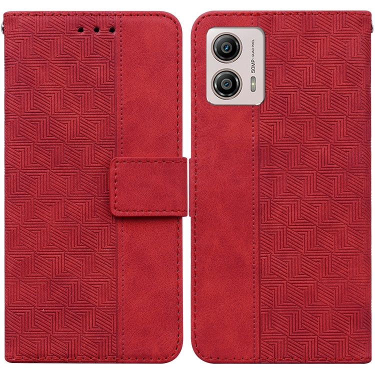 Geometric Embossed Leather Phone Case, For Motorola Moto G13 / G23 / G53, For Motorola Moto  G73, For OnePlus 11, For OPPO Reno8 T  4G