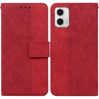 Geometric Embossed Leather Phone Case, For Motorola Moto G13 / G23 / G53, For Motorola Moto  G73, For OnePlus 11, For OPPO Reno8 T  4G