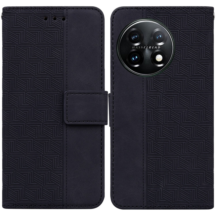 Geometric Embossed Leather Phone Case, For Motorola Moto G13 / G23 / G53, For Motorola Moto  G73, For OnePlus 11, For OPPO Reno8 T  4G