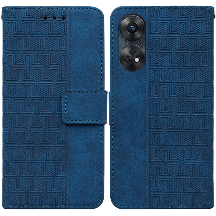 Geometric Embossed Leather Phone Case, For Motorola Moto G13 / G23 / G53, For Motorola Moto  G73, For OnePlus 11, For OPPO Reno8 T  4G