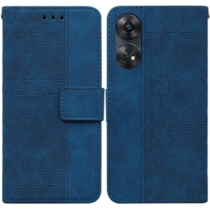 Geometric Embossed Leather Phone Case, For Motorola Moto G13 / G23 / G53, For Motorola Moto  G73, For OnePlus 11, For OPPO Reno8 T  4G