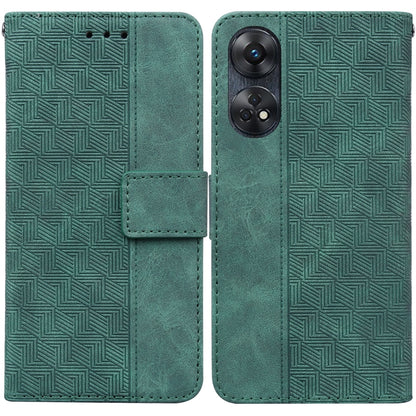 Geometric Embossed Leather Phone Case, For Motorola Moto G13 / G23 / G53, For Motorola Moto  G73, For OnePlus 11, For OPPO Reno8 T  4G