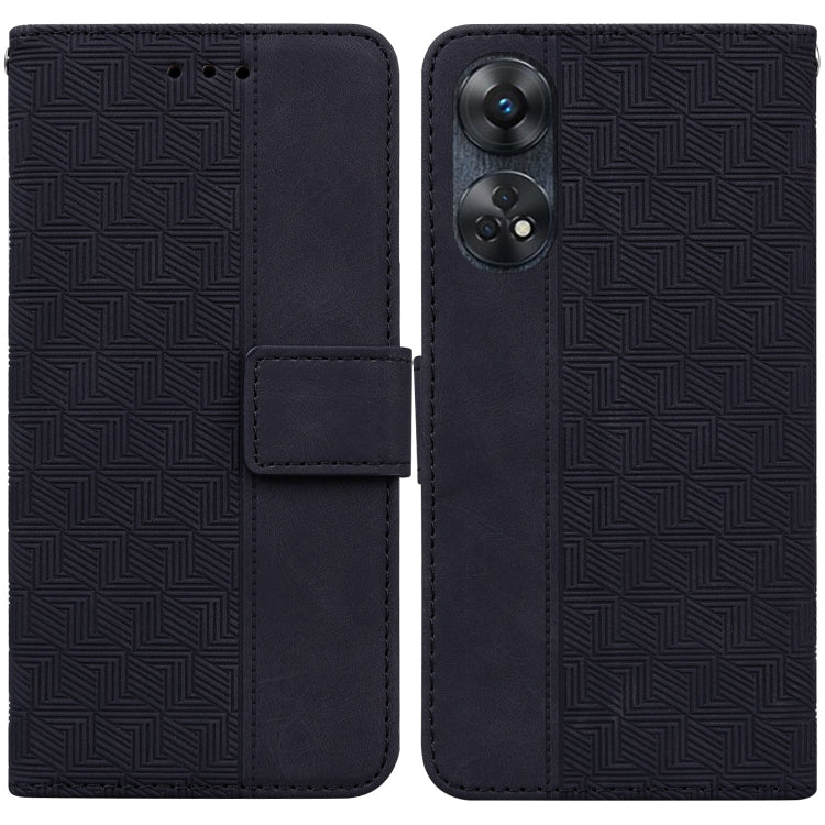 Geometric Embossed Leather Phone Case, For Motorola Moto G13 / G23 / G53, For Motorola Moto  G73, For OnePlus 11, For OPPO Reno8 T  4G