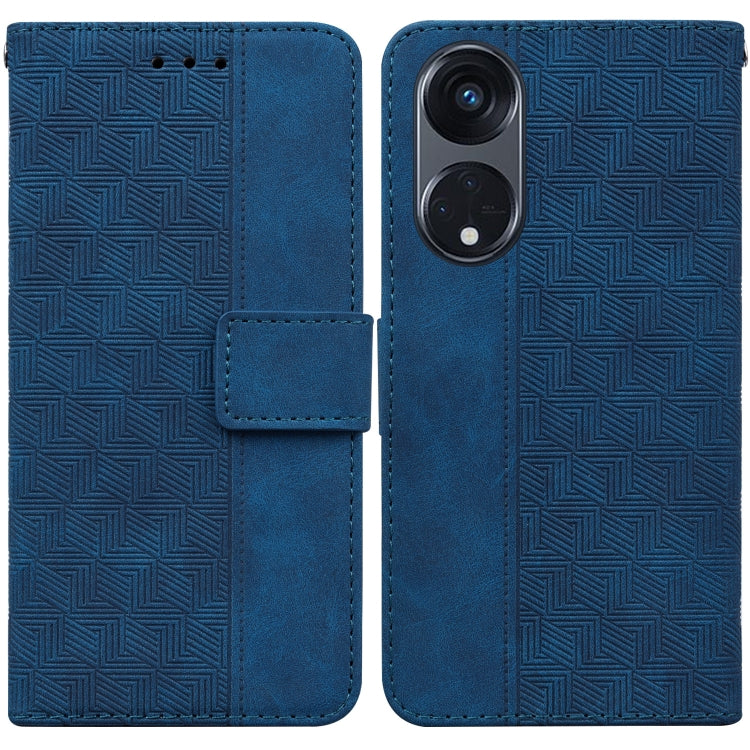 Geometric Embossed Leather Phone Case, For OPPO Reno8 T  5G / A1 Pro 5G, For Realme 10 4G, For Realme 10 Pro 5G, For Realme 10 Pro+