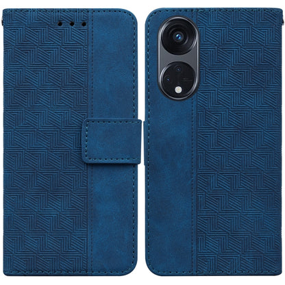 Geometric Embossed Leather Phone Case, For OPPO Reno8 T  5G / A1 Pro 5G, For Realme 10 4G, For Realme 10 Pro 5G, For Realme 10 Pro+