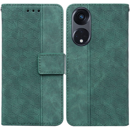 Geometric Embossed Leather Phone Case, For OPPO Reno8 T  5G / A1 Pro 5G, For Realme 10 4G, For Realme 10 Pro 5G, For Realme 10 Pro+
