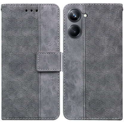 Geometric Embossed Leather Phone Case, For OPPO Reno8 T  5G / A1 Pro 5G, For Realme 10 4G, For Realme 10 Pro 5G, For Realme 10 Pro+