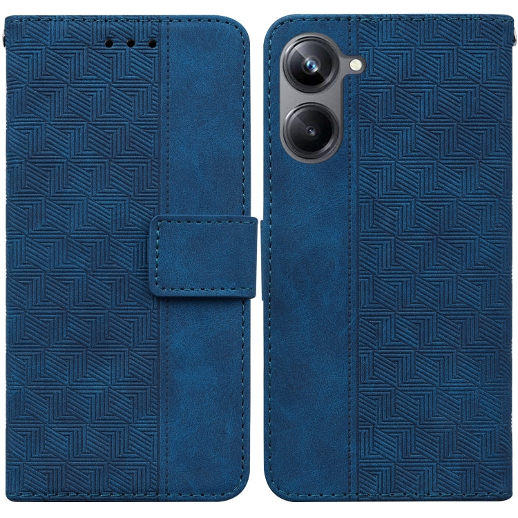 Geometric Embossed Leather Phone Case, For OPPO Reno8 T  5G / A1 Pro 5G, For Realme 10 4G, For Realme 10 Pro 5G, For Realme 10 Pro+