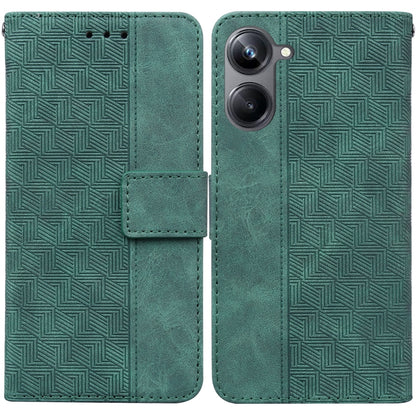 Geometric Embossed Leather Phone Case, For OPPO Reno8 T  5G / A1 Pro 5G, For Realme 10 4G, For Realme 10 Pro 5G, For Realme 10 Pro+