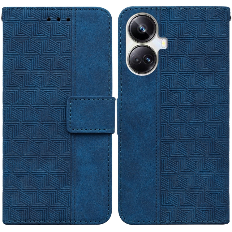 Geometric Embossed Leather Phone Case, For OPPO Reno8 T  5G / A1 Pro 5G, For Realme 10 4G, For Realme 10 Pro 5G, For Realme 10 Pro+