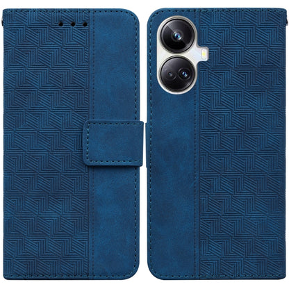 Geometric Embossed Leather Phone Case, For OPPO Reno8 T  5G / A1 Pro 5G, For Realme 10 4G, For Realme 10 Pro 5G, For Realme 10 Pro+
