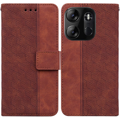 Geometric Embossed Leather Phone Case, For Infinix Zero 20, For Tecno Spark Go 2023 / Pop 7 Pro, For Honor 70, For Honor 80