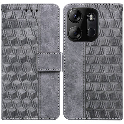Geometric Embossed Leather Phone Case, For Infinix Zero 20, For Tecno Spark Go 2023 / Pop 7 Pro, For Honor 70, For Honor 80