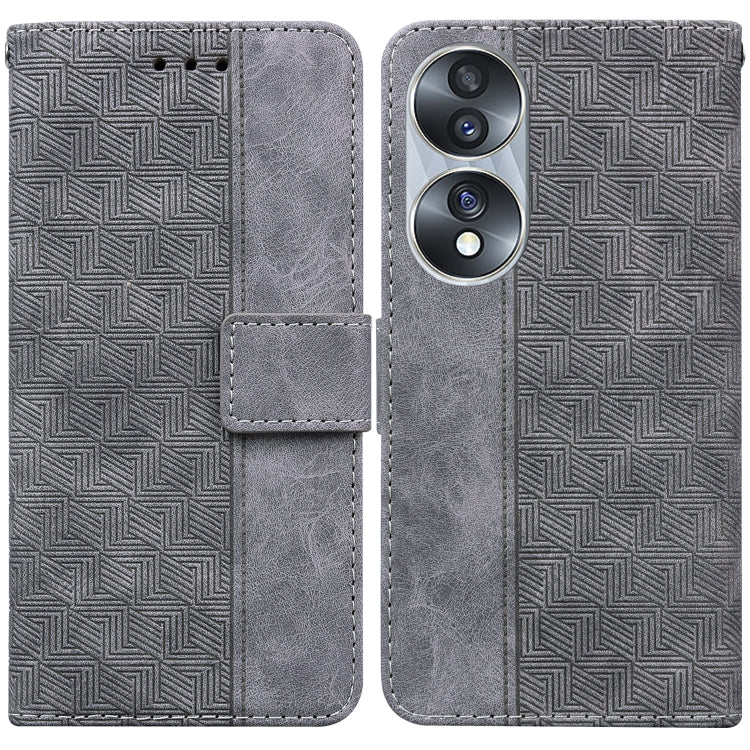 Geometric Embossed Leather Phone Case, For Infinix Zero 20, For Tecno Spark Go 2023 / Pop 7 Pro, For Honor 70, For Honor 80