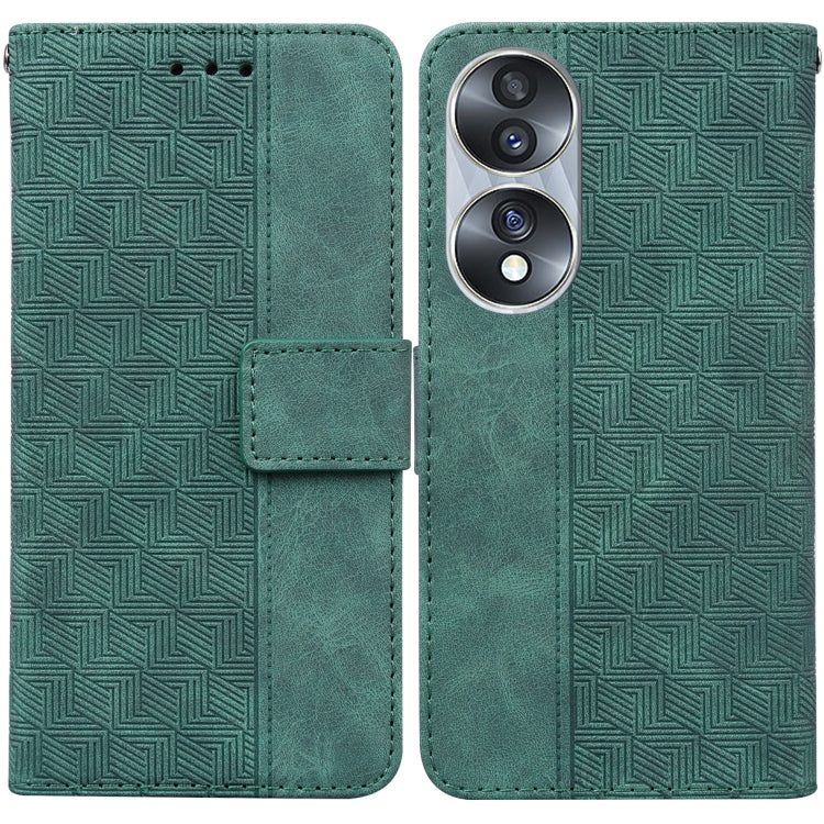 Geometric Embossed Leather Phone Case, For Infinix Zero 20, For Tecno Spark Go 2023 / Pop 7 Pro, For Honor 70, For Honor 80