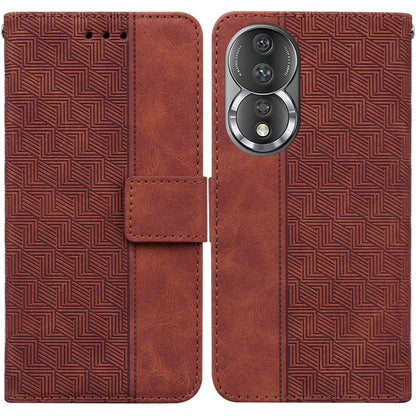 Geometric Embossed Leather Phone Case, For Infinix Zero 20, For Tecno Spark Go 2023 / Pop 7 Pro, For Honor 70, For Honor 80