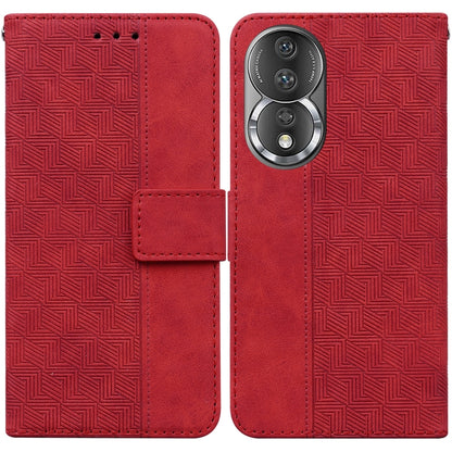 Geometric Embossed Leather Phone Case, For Infinix Zero 20, For Tecno Spark Go 2023 / Pop 7 Pro, For Honor 70, For Honor 80