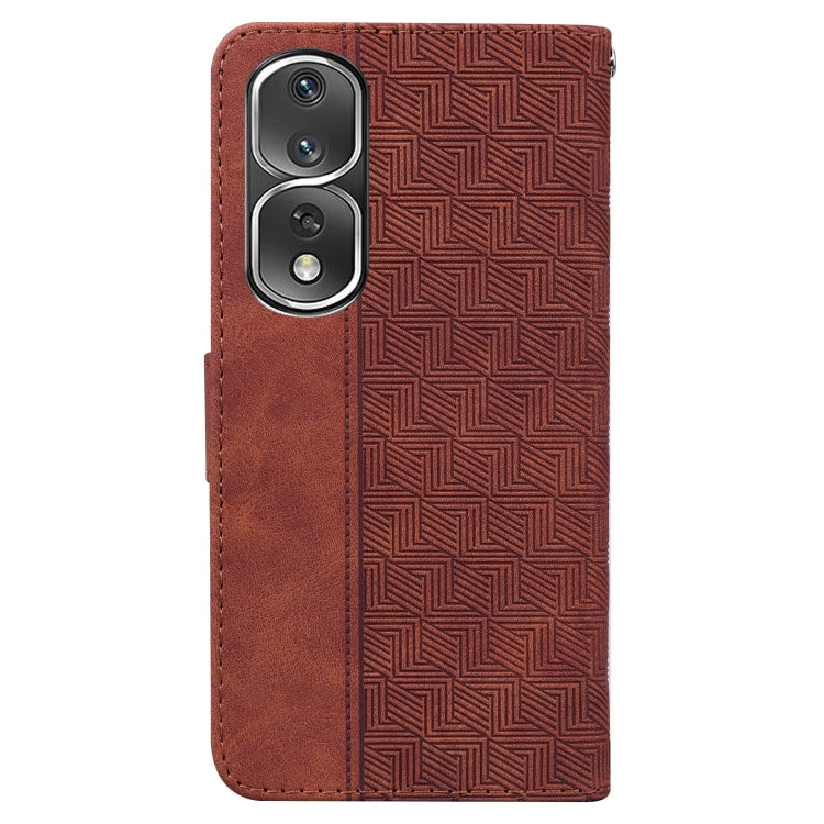 Geometric Embossed Leather Phone Case, For Honor 80 Pro, For Honor 80 SE, For Honor X8 5G, For Honor X9a