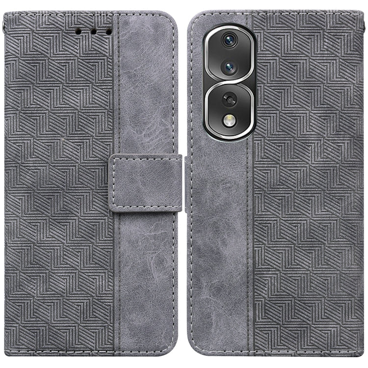 Geometric Embossed Leather Phone Case, For Honor 80 Pro, For Honor 80 SE, For Honor X8 5G, For Honor X9a
