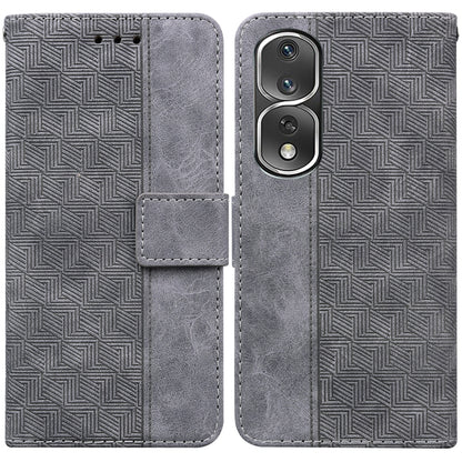 Geometric Embossed Leather Phone Case, For Honor 80 Pro, For Honor 80 SE, For Honor X8 5G, For Honor X9a