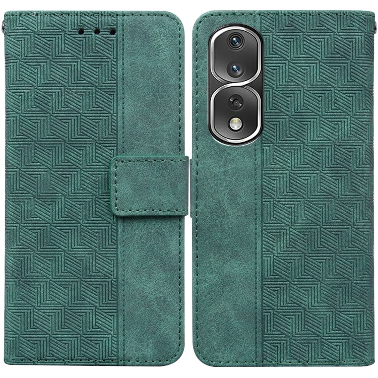 Geometric Embossed Leather Phone Case, For Honor 80 Pro, For Honor 80 SE, For Honor X8 5G, For Honor X9a