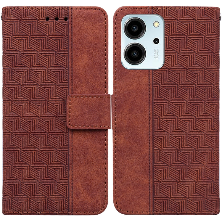 Geometric Embossed Leather Phone Case, For Honor 80 Pro, For Honor 80 SE, For Honor X8 5G, For Honor X9a