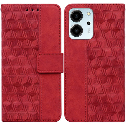 Geometric Embossed Leather Phone Case, For Honor 80 Pro, For Honor 80 SE, For Honor X8 5G, For Honor X9a