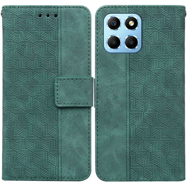 Geometric Embossed Leather Phone Case, For Honor 80 Pro, For Honor 80 SE, For Honor X8 5G, For Honor X9a