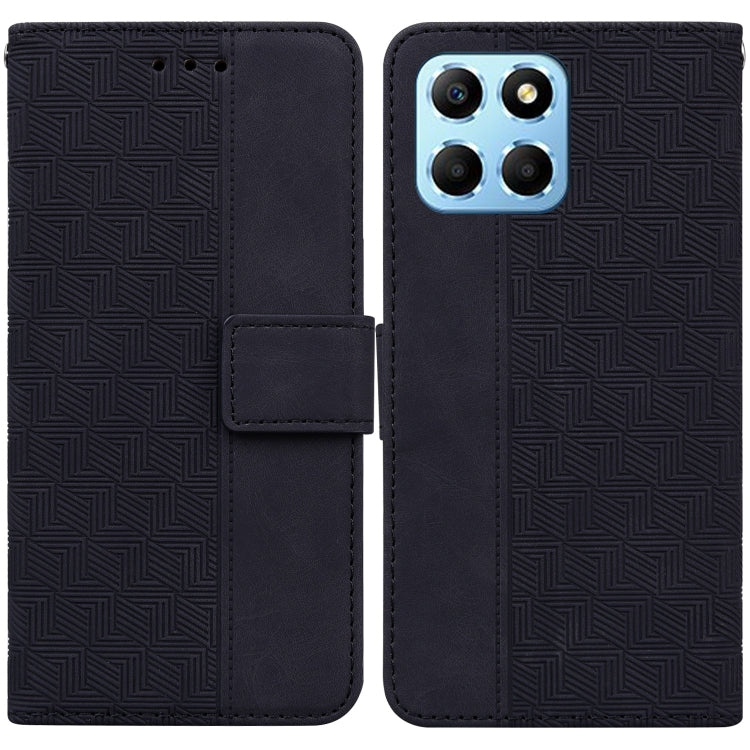 Geometric Embossed Leather Phone Case, For Honor 80 Pro, For Honor 80 SE, For Honor X8 5G, For Honor X9a