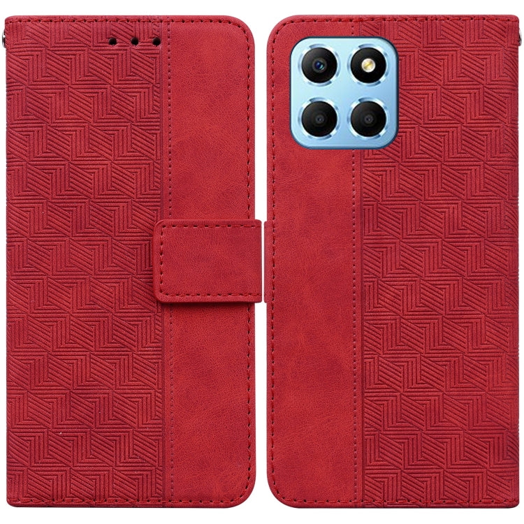 Geometric Embossed Leather Phone Case, For Honor 80 Pro, For Honor 80 SE, For Honor X8 5G, For Honor X9a