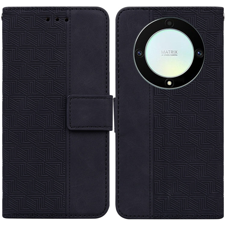 Geometric Embossed Leather Phone Case, For Honor 80 Pro, For Honor 80 SE, For Honor X8 5G, For Honor X9a