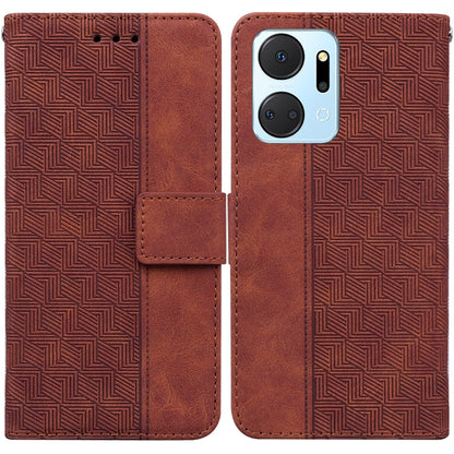 Geometric Embossed Leather Phone Case, For Honor X7a, For Samsung Galaxy A04e / F04 / M04, For Sony Xperia 1 IV 2023, For Sony Xperia 10 IV 2023
