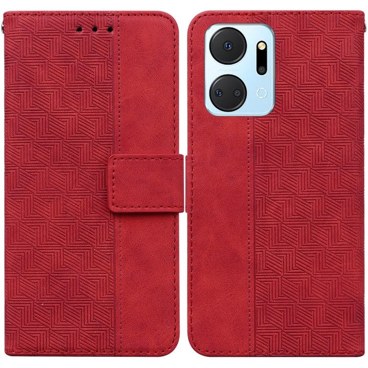 Geometric Embossed Leather Phone Case, For Honor X7a, For Samsung Galaxy A04e / F04 / M04, For Sony Xperia 1 IV 2023, For Sony Xperia 10 IV 2023