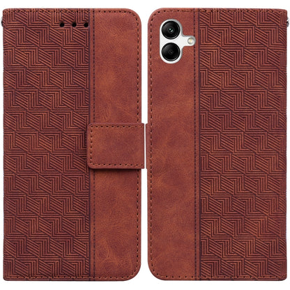 Geometric Embossed Leather Phone Case, For Honor X7a, For Samsung Galaxy A04e / F04 / M04, For Sony Xperia 1 IV 2023, For Sony Xperia 10 IV 2023