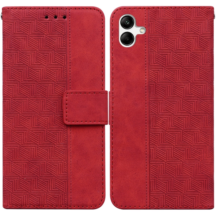 Geometric Embossed Leather Phone Case, For Honor X7a, For Samsung Galaxy A04e / F04 / M04, For Sony Xperia 1 IV 2023, For Sony Xperia 10 IV 2023