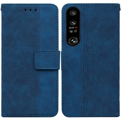 Geometric Embossed Leather Phone Case, For Honor X7a, For Samsung Galaxy A04e / F04 / M04, For Sony Xperia 1 IV 2023, For Sony Xperia 10 IV 2023