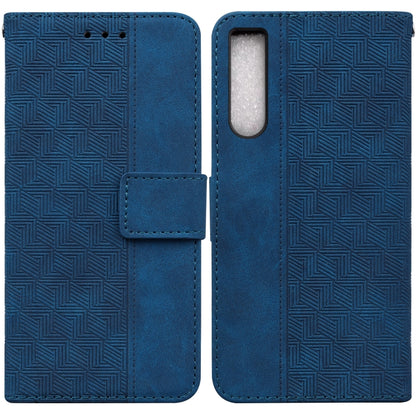 Geometric Embossed Leather Phone Case, For Honor X7a, For Samsung Galaxy A04e / F04 / M04, For Sony Xperia 1 IV 2023, For Sony Xperia 10 IV 2023