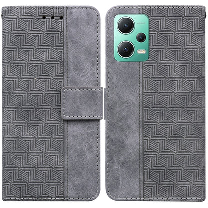 Geometric Embossed Leather Phone Case, For Xiaomi 13 5G, For Xiaomi 13 Pro, For Xiaomi Redmi Note 12 5G, For Xiaomi Redmi Note 12 Pro 5G