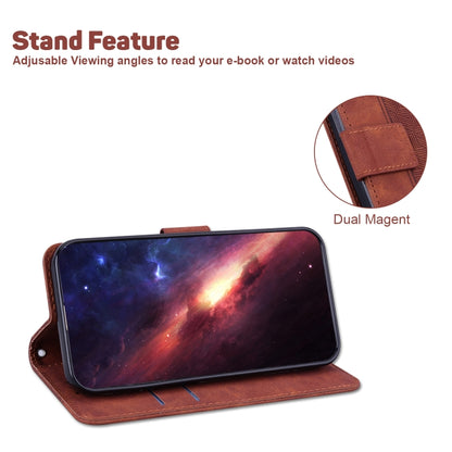 Geometric Embossed Leather Phone Case, For Xiaomi Redmi Note 12 Pro+