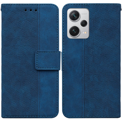 Geometric Embossed Leather Phone Case, For Xiaomi Redmi Note 12 Pro+