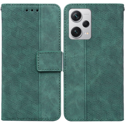 Geometric Embossed Leather Phone Case, For Xiaomi Redmi Note 12 Pro+