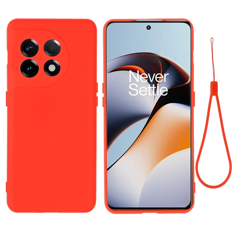 Pure Color Liquid Silicone Shockproof Full Coverage Phone Case, For OnePlus Ace 2 / 11R
