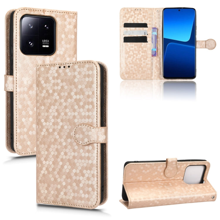 Honeycomb Dot Texture Leather Phone Case, For Xiaomi 13, For Xiaomi 13 Pro, For Xiaomi 12 Ultra, For Xiaomi Redmi Note 12 5G