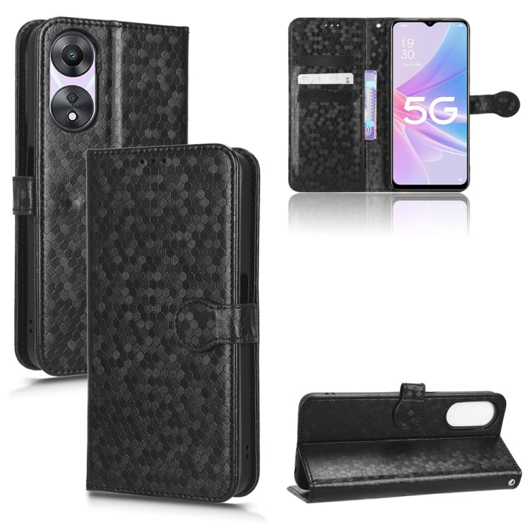 Honeycomb Dot Texture Leather Phone Case, For OPPO A58 5G, For OPPO Reno8 T 4G, For OPPO Reno9 Pro, For OPPO Reno9 Pro+