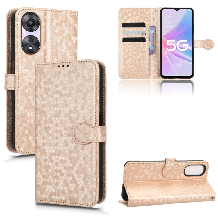 Honeycomb Dot Texture Leather Phone Case, For OPPO A58 5G, For OPPO Reno8 T 4G, For OPPO Reno9 Pro, For OPPO Reno9 Pro+