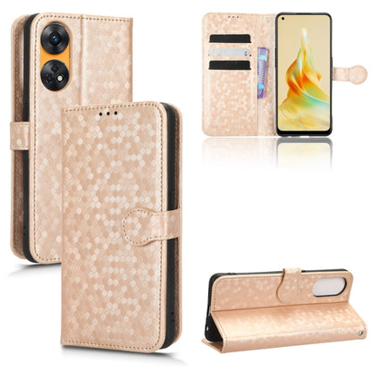Honeycomb Dot Texture Leather Phone Case, For OPPO A58 5G, For OPPO Reno8 T 4G, For OPPO Reno9 Pro, For OPPO Reno9 Pro+