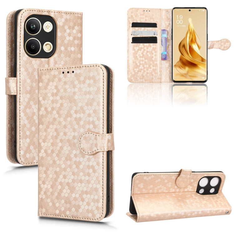 Honeycomb Dot Texture Leather Phone Case, For OPPO A58 5G, For OPPO Reno8 T 4G, For OPPO Reno9 Pro, For OPPO Reno9 Pro+