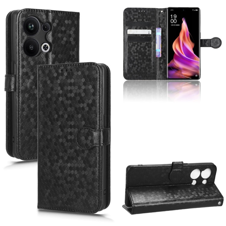 Honeycomb Dot Texture Leather Phone Case, For OPPO A58 5G, For OPPO Reno8 T 4G, For OPPO Reno9 Pro, For OPPO Reno9 Pro+