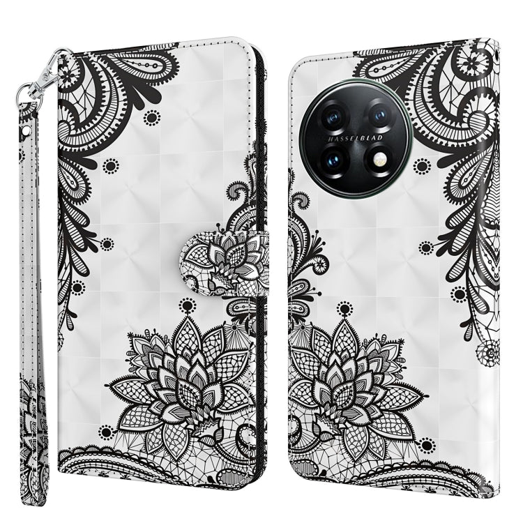 3D Painting Pattern TPU + PU Leather Phone Case, For Motorola Moto G73, For OnePlus 11
